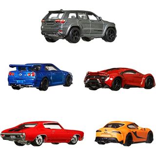 Hot Wheels Fast &, Furious 5-pack 1:64 Scale Veículos Instantâneos  Coleção Carros De Brinquedo Para Fãs De Velozes E Furiosos Presente Idades  3 E - Carrefour