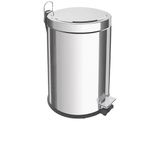 Lixeira Inox com Pedal Tramontina Brasil com Acabamento Polido e Balde Interno 5 L Tramontina