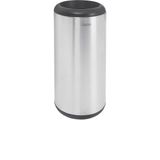 Lixeira Inox Tramontina Cápsula com Acabamento Scotch Brite e Aro e Base em Polipropileno 15 L Tramontina