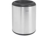 Lixeira Inox Tramontina Cápsula com Acabamento Scotch Brite e Aro e Base em Polipropileno 23 L Tramontina
