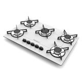 Fogão Cooktop 5 Bocas Ultra Chama Branco Bivolt Chamalux