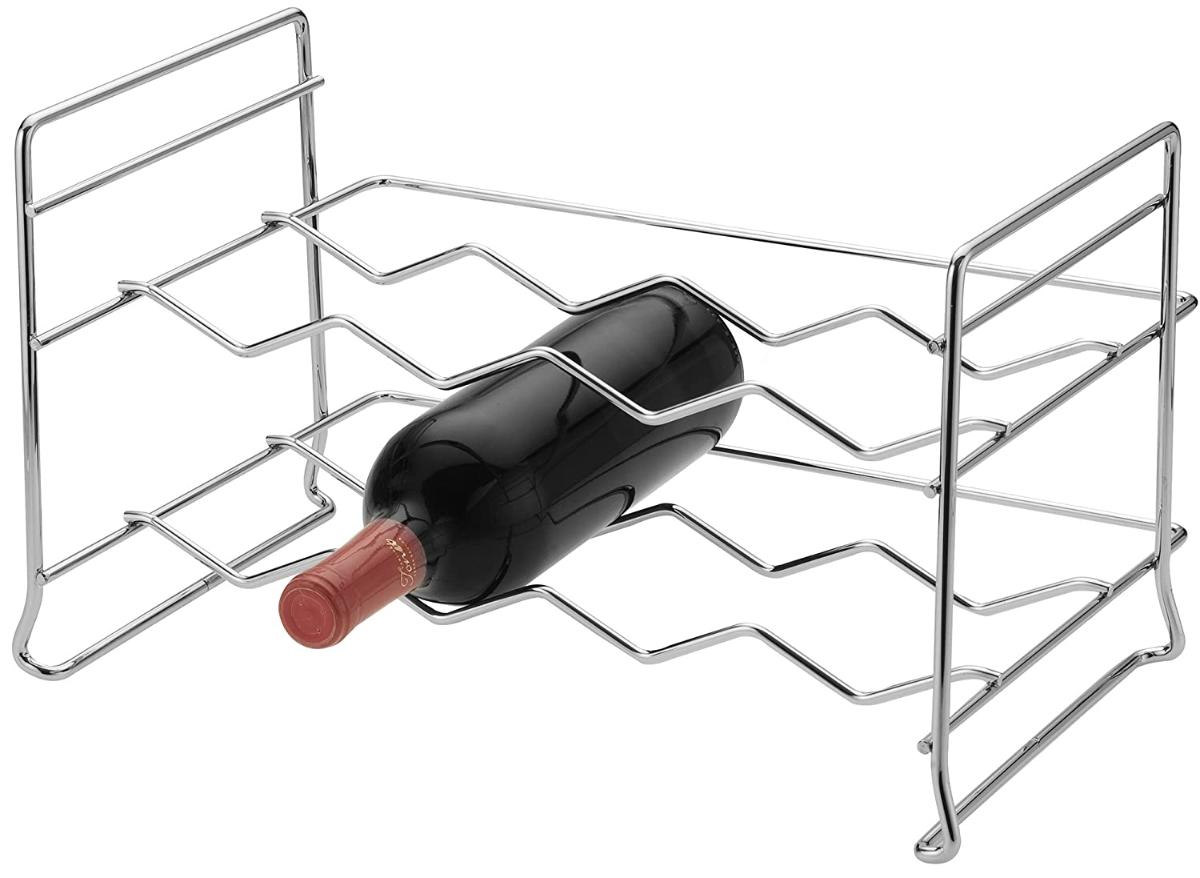 Mini Adega Empilhável Porta Garrafas Rack Vinho Aço Schmitt