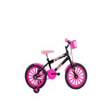 Bicicleta Infantil Aro 16 Paty Preto/Pink - Ello Bike