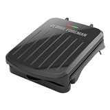 Parrilha Elétrica George Foreman 2-serving E Sanduicheira, Preto, Grs040b, 220V