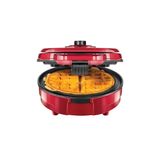 Máquina de Waffle Chefman Anti-Overflow, 4 Unidades, Vermelho 110V