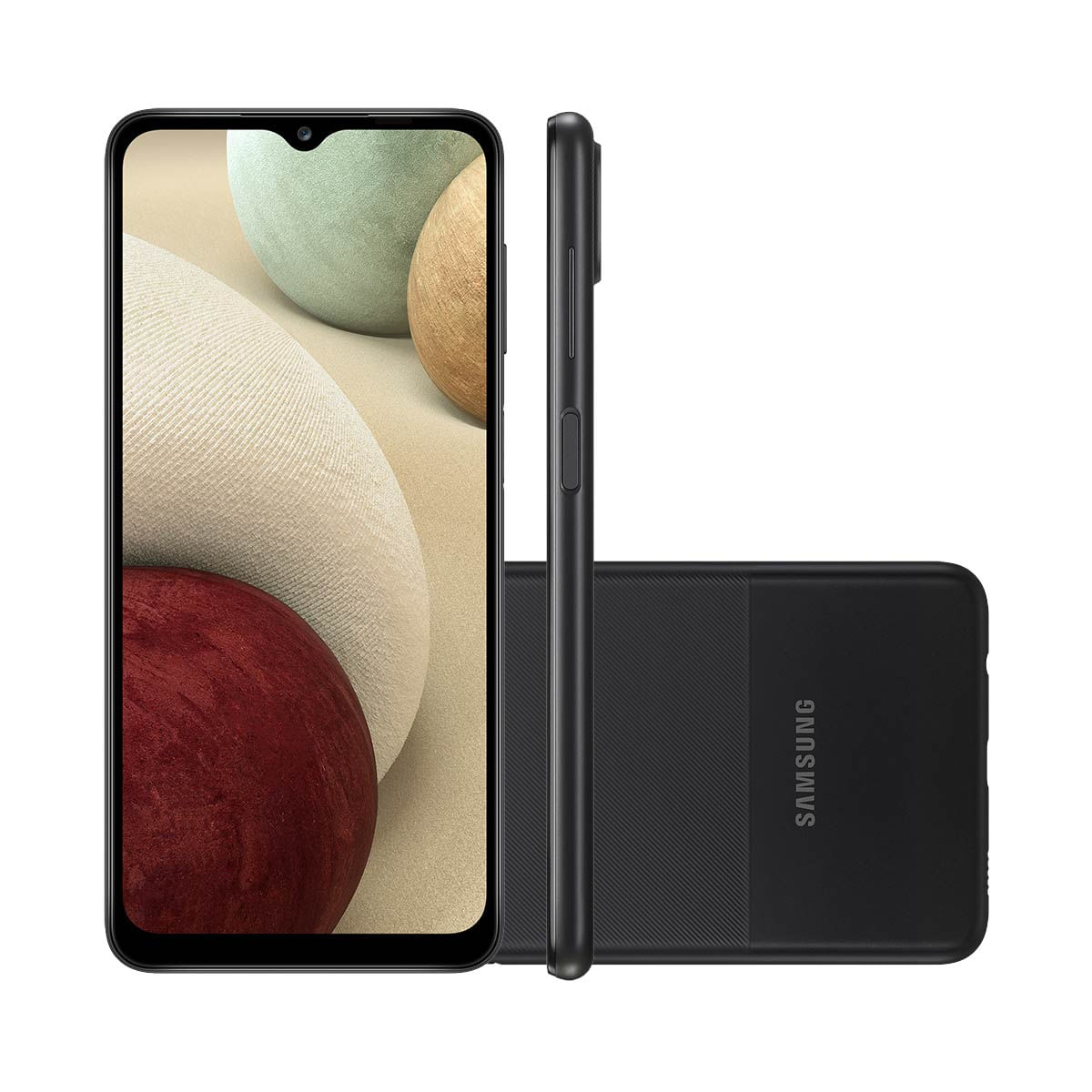 Smartphone Samsung Galaxy A12 64GB Preto 4G Tela 6.5” Câmera Quádrupla 48MP Selfie 8MP