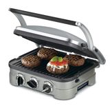 Grill/Churrasqueira Cuisinart 5-in-1, Aço Inox, Prata 110V