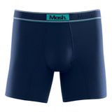 Cueca Boxer Longa Mash Masculina Active Microfibra Azul Marinho P