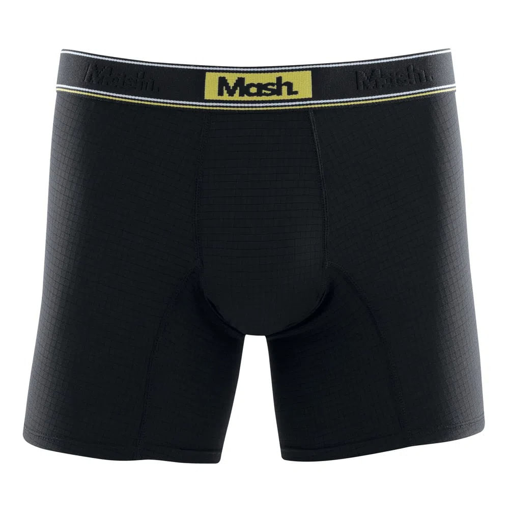 Cueca Boxer Longa Mash Masculina Active Microfibra Preto P