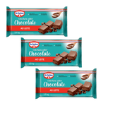 Kit C/ 03un Cobertura Barra Chocolate Ao Leite 1,01kg (2856) - Dr. Oetker