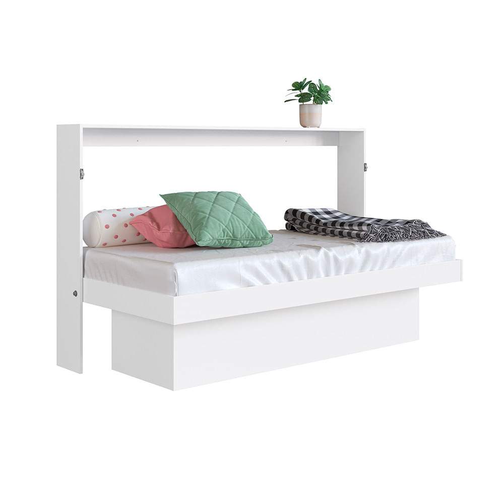 Mini Cama Articulável Horizontal Solteiro Com Mesa De Estudo 70 Young