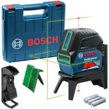 Nível À Laser De Linhas Gcl 2-15 G (linha Verde) C/ Maleta, Base Magnética E Clipe De Teto Bosch