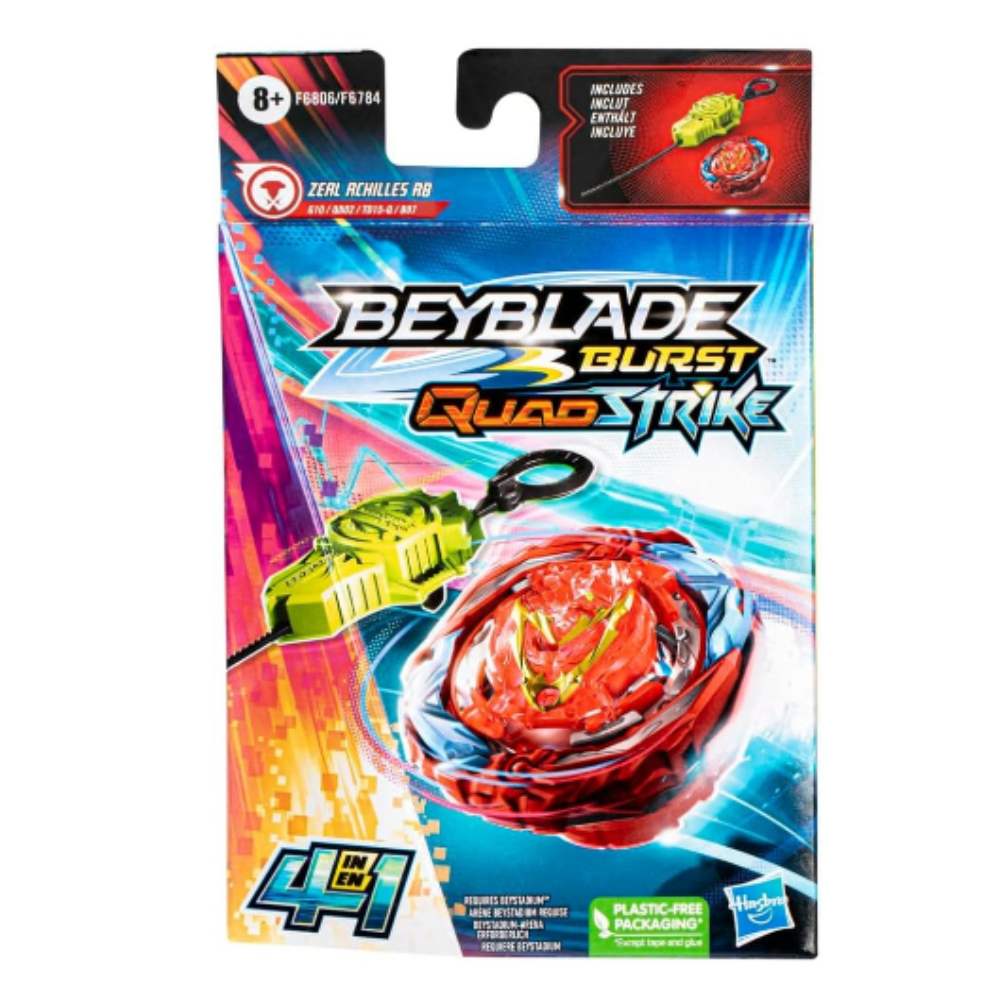 Beyblade Burst Quadstrike - Zeal Achilles A8 - Hasbro - Carrefour