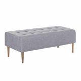 Recamier/puff Basico 90cm Cor Linho Cinza