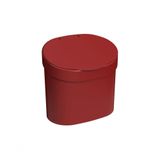 Lixeira Plástica Coza Para Pia Vermelho Bold 4l 22,8 X 15,6 X 22,4 Cm Linha Basic Vermelho Bold