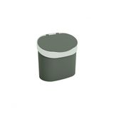 Lixeira Com Tampa 4 L Plástico Cor Verde Amazon E Eco Natural Linha Flora Coza Verde Amazônia Coza