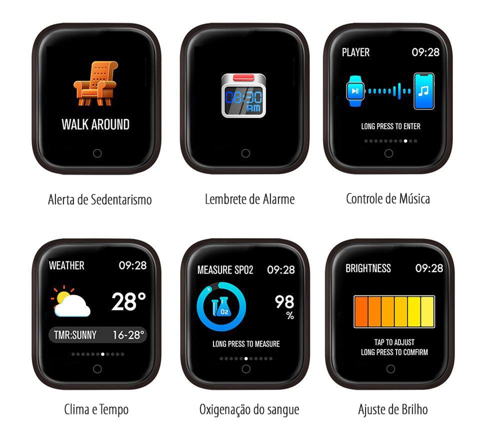 smartwatch p70 iphone