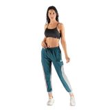 Calça Moletom Feminina Caminhada Leve Conforto Moderna Azul Gg