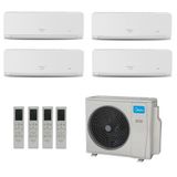 Ar Condicionado Multisplit Hw Inverter 36.000 Btu (2x Evap 9.000 + 2x Evap 12.000) Quente Frio 220v