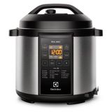 Panela Elétrica De Pressão Electrolux Pcc20, 6l, Painel Led Programável, 10 Dispositivos De Segurança, Aço Escovado