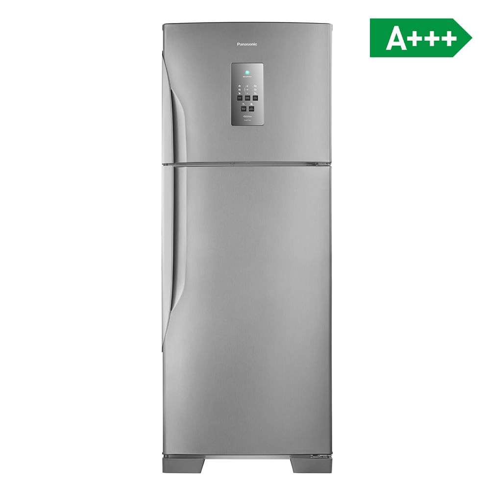 Refrigerador Panasonic Frost Free Duplex 483l Sistema Antibactéria Nr-bt55pv2x Aço Escovado