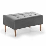 Recamier/puff Basico 90cm Cor Cinza