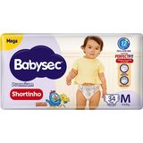 Fralda Babysec Shortinho Pants Galinha Pintadinha M Com 34 Unidades