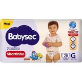 Fralda Babysec Shortinho Pants Galinha Pintadinha G Com 28 Unidades