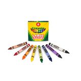 Crayola Grandes Giz De Cera - Sortidos (8 Contagens) Giz De Cera Gigante
