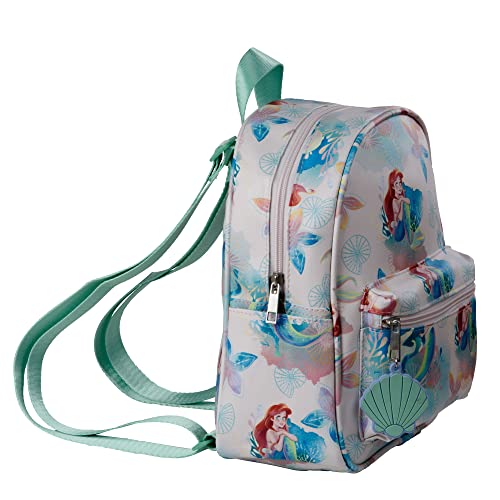 Mini Mochila Disney Princess Com Allover Pequena Sereia