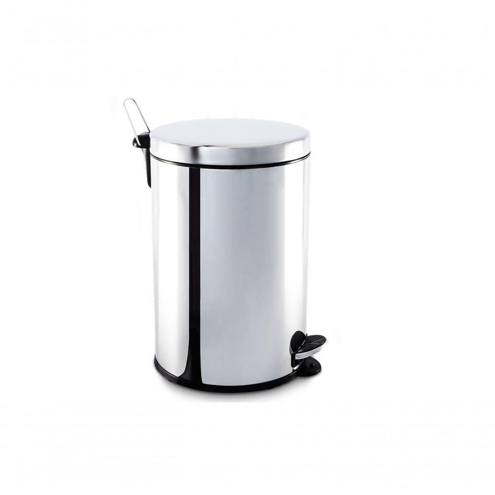 Lixeira Para Cozinhas, Escritórios, Recepções E Banheiros Pedal E Balde 20l Linha Decorline Inox