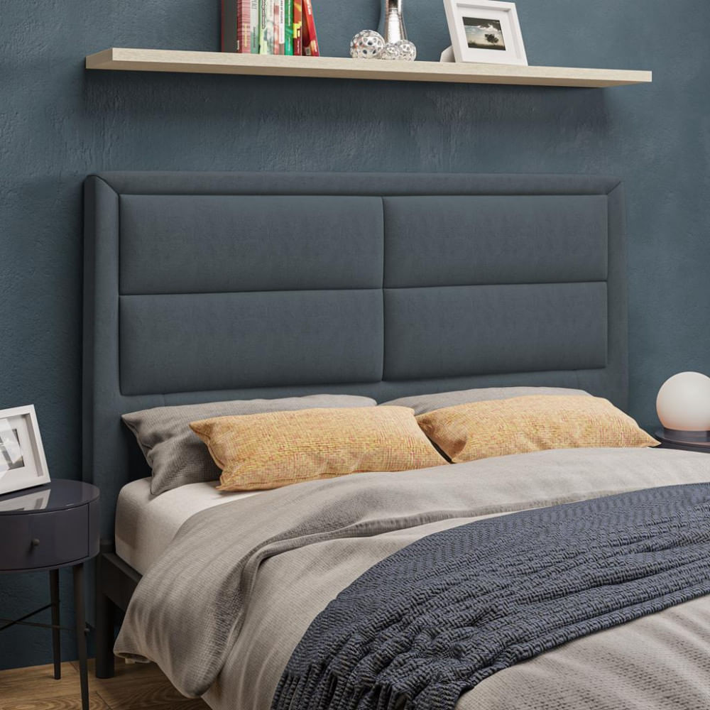 Cabeceira Estofada Queen 160cm Veloplus Estoril Dobuê