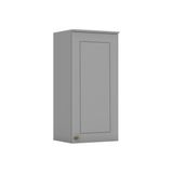 Armário Aéreo P/ Cozinha  Americana C/ 1 Porta 40cm Cinza - Henn