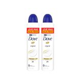 Kit Com 2 Desodorante Dove Aero Original 250ml Cada