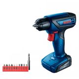 Furadeira E Parafusadeira Bosch Com Bits, Gsr 1000 Smart, 12 Volts