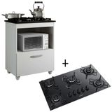 Kit Balcão Cooktop Itatiaia Com 1 Porta E Fogão Cooktop 5 Bocas