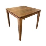 Mesa Madeira Maciça Bar Restaurante Itália 90x90cm Malbelc - Cor: Marrom