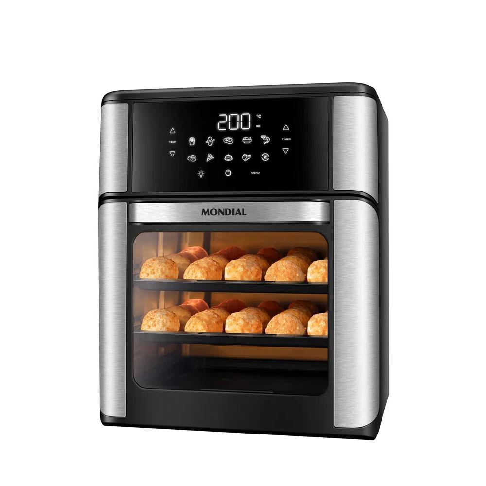 Fritadeira Air Fryer Mondial Oven 12l Preto E Inox Afo12 - 127v