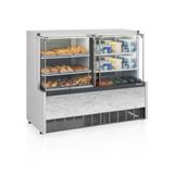 Vitrine Expositora Quente E Fria 140 Cm 127v Gelopar Gqra-140r Bg