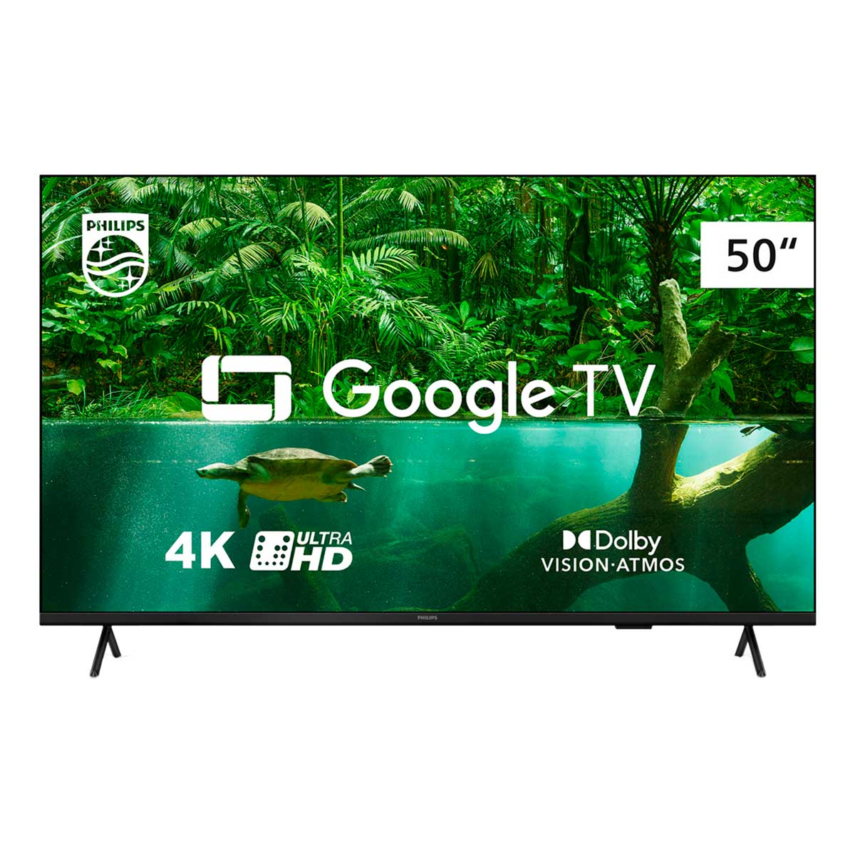Smart TV Philips 50&quot; 4K 50PUG7408/78 LED HDR10+ Dolby Vision 3X HDMI 2X USB Google TV WiFi