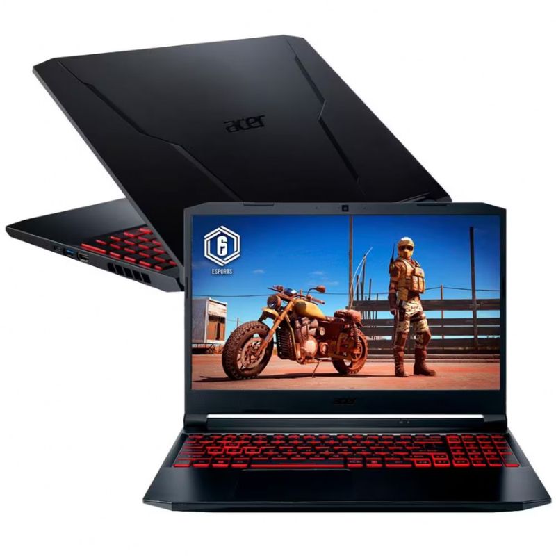 Notebookgamer - Acer An515-57-57xq I5-11400h 2.70ghz 8gb 512gb Ssd Geforce Gtx 1650 Linux Nitro 5 15,6