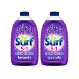 Kit 2 Lava-Roupas Líquido Surf  5 em 1 Lavanda 3l