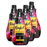 Kit 4 Amaciantes de Roupa Comfort Concentrado Glamour Intense Perfumes Deluxe 1l
