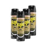 Kit 4 Mata Baratas e Formigas Raid Aerossol Base Água 420ml