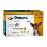 Simparic 5mg Para Cães De 1,3 A 2,5kg Com 1 Comprimido Mastigável