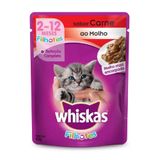 Ração Gato Whiskas Filhotes Carne Sachê 85g