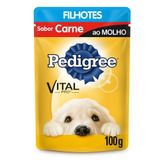 Ração Cachorro Pedigree Filhotes Carne Sachê 100g