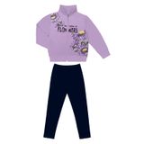 Conjunto Infantil Feminino Flowers Select Roxo 4