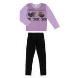 Conjunto Infantil Feminino Ursinho Select Roxo 1