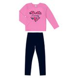 Conjunto Infantil Feminino Lovely Select Rosa 6